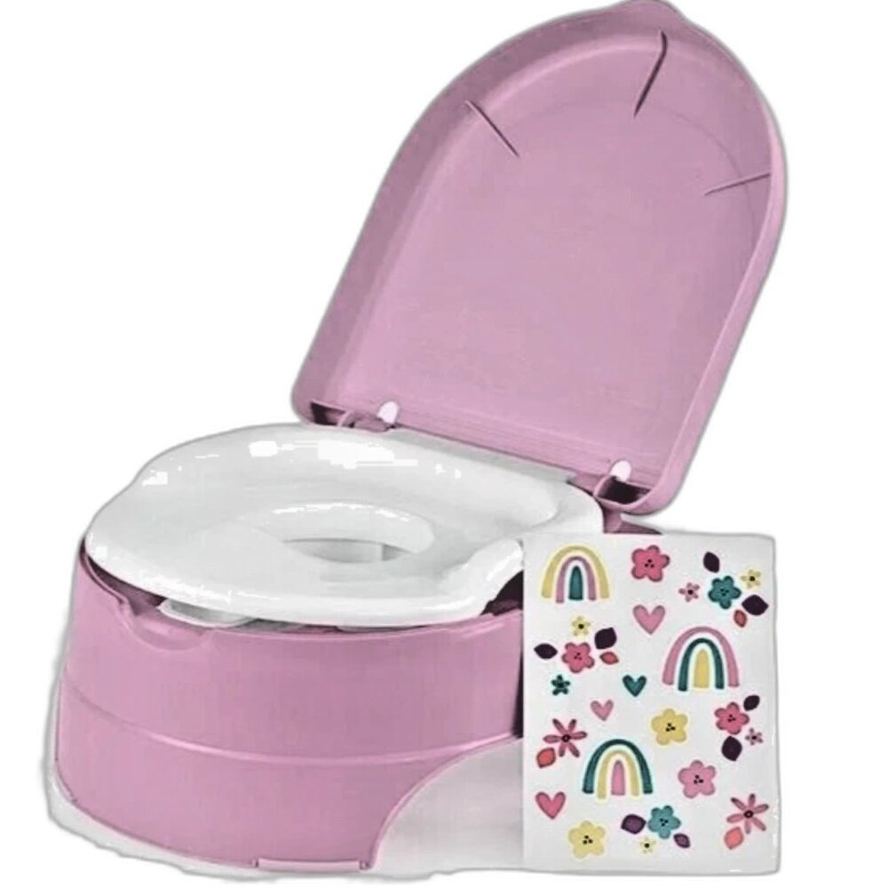 Summer My Fun Potty 3 In 1 Potty TRAINING CHAIR Step Stool Pink NEW